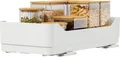 tesa® teleskopierbarer Bodenauszug für Küchenschränke, weiß, Powerstrips®-Montage, L 290 x B 490 x H 120 mm, bis 10 kg 666088