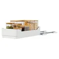 Schubladen Organizer Küche, ausziehbar, ohne bohren, Teleskopschublade, 55x30cm