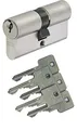 ABUS A93 Doppelzylinder 30/55mm mit 5 Schlüssel, mit Not-u. Gefahrenfunktion und Bohrschutz, Profil C73 C83