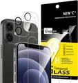 Hartglas 4er Set für iPhone 12 Mini: Displayschutz & Kameraschutz, kratzfest