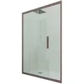 Duschtür Gleittür Pvc  Cm Klarglas Chocolate Deco