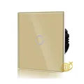Touch Lichtschalter Glas 86mm 1 Weg Gold