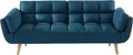 3-Sitzer-Klappsofa mit Schlaffunktion aus LOELINE-Stoff - Farbe Blau