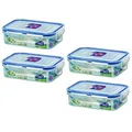 Schloss & Schloss, kein BPA, Wasser Fest, Lebensmittelbehälter, 1.5-Cup, 12-oz, 4er Packung, HPL810