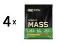4 x Optimum Nutrition Serious Mass (12lbs) Chocolate Peanut (17,42 EUR/kg)