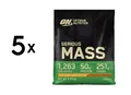 5 x Optimum Nutrition Serious Mass (12lbs) Chocolate Peanut (17,23 EUR/kg)