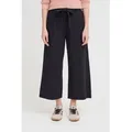 OXMO Culotte OXLinasa Modische Stoffhose schwarz L