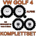 VW Golf 4 - Alpine SXE Komplettset für vorne & hinten