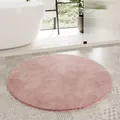 Badematte HOMIE LIVING "Porto Azzurro", rosa (puder rosa), H:30mm