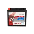 CARTEC Motorradbatterie YTX14-BS, 14Ah, 260A, Gel Technologie Motorrad-Starter-Batterie, Erstausrüsterqualität, zyklenfest, lagerfähig, wartungsfrei, schwarz