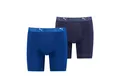 PUMA Boxershorts PUMA MEN SPORT COTTON LONG BOXERS 2P (Packung, 2er Pack) mit Markenschriftzug im Bund