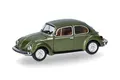Herpa Modellauto VW Käfer 1303, moos metallic, Miniatur im Maßstab 1:87, Sammlerstück, Made in Germany, Modell aus Kunststoff