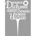 Gestecke Grabstecker Trauerschmuck Grabgesteck Grabschmuck Grabdeko, ILLUMINO, Höhe 27,6 cm weiß