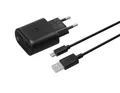 ISY IWC-5200-1 2 Port USB Reiselader & Micro-USB Datenkabel Universal, Schwarz