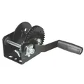 Toolland Handwinde 250 kg Edelstahl mit Ratsche und Seil, Übersetzung 3.1:1, schwarze Trailerwinde mit ergonomischem Griff, ideal für Boot, Anhänger und Hebearbeiten