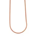 XEN Schlangenkette 42 cm lang aus 925 Silber rosevergoldet (42 cm)