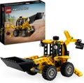 LEGO Technic Baggerlader, Bauspielzeug Set für Jungen und Mädchen ab 7 Jahren, Fahrzeug, Lernspielzeug mit Bagger, Schaufeln und Ausleger 42197