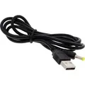 USB-A Kabel auf 4.0*1.7mm DC-Stecker - 80cm, schwarz