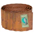 UNUS Rasenkante aus Cortenstahl 5 m x 20 cm Flexible Beetumrandung Rost wetterfeste Metall Beeteinfassung für Garten, Beet, Rasen und Wege inkl. Handschuhe