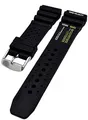 Uhrenarmband Silikon sportlich Taucher Diver 24mm SCHWARZ 3855