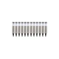 12er Set LED Edelstahl Solarleuchten, Höhe 28 cm