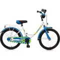 18 Zoll Polizei Fahrrad mit Rücktrittbremse Kinderfahrrad ab 4 Jahre jungen Polizeifahrrad