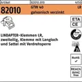 LINDAPTER-Klemme ART 82010 GT LR M 24 galvanisch verzinkt, 2 Teile S