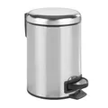 Wenko-Wenselaar GmbH & Co. KG WENKO Kosmetikeimer Leman, 3 Liter, Glänzender Treteimer für Badezimmer, WC, Büro und Küche, 1 Stück 22444100