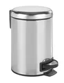 WENKO Abfalleimer Leman Edelstahl Tretfunktion 3 Liter Badezimmer WC Küche Büro
