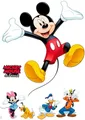 Komar Wandtattoo Mickey and Friends - Größe 50 x 70 cm (5 St), selbstklebend, Wandsticker, Kinderzimmer