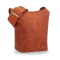 Gusti Leder Umhängetasche Damen – Shopper Tasche Leder Braun Groß – Handtasche Damen Echtleder Medium Cognac Handgefertigt Hochwertig