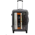 Koffer Bowatex Reise Trolley Bordgepäck Kassette Tape Hartschale M Klein 55cm - Bunt