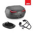GIVI Set Bauletto Schwarz 45LT E455N + Platte Yamaha T-Max 500 2005 2006 2007