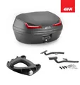 GIVI Set Bauletto Schwarz E455N + Halterungen Yamaha MT-07 2014 2015