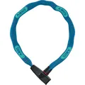 ABUS Kettenschloss Catena 6806K – Leichtes Fahrradschloss aus gehärtetem Stahl mit modischem Textilschlauch – Vierkantkette mit ABUS-Sicherheitslevel 6 – 85 cm – Blau