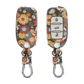 kwmobile Autoschlüssel Hülle kompatibel mit VW Skoda Seat 3-Tasten Autoschlüssel - Kunstleder Schutzhülle Schlüsselhülle Cover