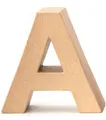 Papp Buchstabe B 17,5x5,5cm Alphabet Initialien Deko PappArt Druckbuchstabe