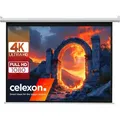 celexon basic Rollo-Leinwand 120" | 240x180 cm 4:3 | ausziehbare Full-HD 4K Beamer-Leinwand für Heimkino oder Büro-Präsentationen | Projektionsl...