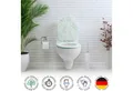 Sanfino WC-Sitz "Marmor" Premium Toilettendeckel mit Absenkautomatik aus Holz, mit schöner Marmor-Optik, hohem Sitzkomfort, einfache Montage
