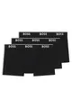 BOSS Hugo Herren Trunk 3p Co/EL Boxershorts, New - Black1, M