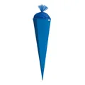 ROTH Bastelschultüte mit Verschluss 85cm ultramarinblau eckig Schultüte Rohling