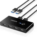 UGREEN USB Switch 2PC KVM USB Switch 2 In 4 Out für stabile Datenübertragung