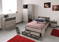 Parisot Kinder- und Jugendzimmer 4-tlg "Fabric 1" Esche-grau NEU