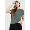 Levi's Essential Hm T-Shirt maury stripe bistro green Gr. XS