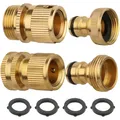 Gartenschlauch Adapter 3/4 Zoll Messing Schnellkupplung Wasserhahn Anschluss