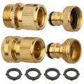 Gartenschlauch Adapter Wasserhahn Anschluss 3/4 Zoll Messing Kupplung Set