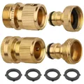 Gartenschlauch Adapter Messing Schnellkupplung Wasserhahn 3/4 Zoll