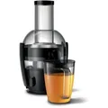 Philips Viva Collection zentrifugal Entsafter, 2.0 L, NutriU-Rezepte-App, QuickClean, 800 W, Schwarz (HR1856/70) - Schwarz