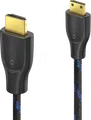 SON X-PHC021-015 - Mini HDMI auf HDMI Kabel, 4K 60Hz, Nylon, 1,5m