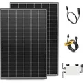 Solakon Balkonkraftwerk 900W Solaranlage Steckerfertig Komplettset Photovoltaik Anlage 800W Kabellänge 10m